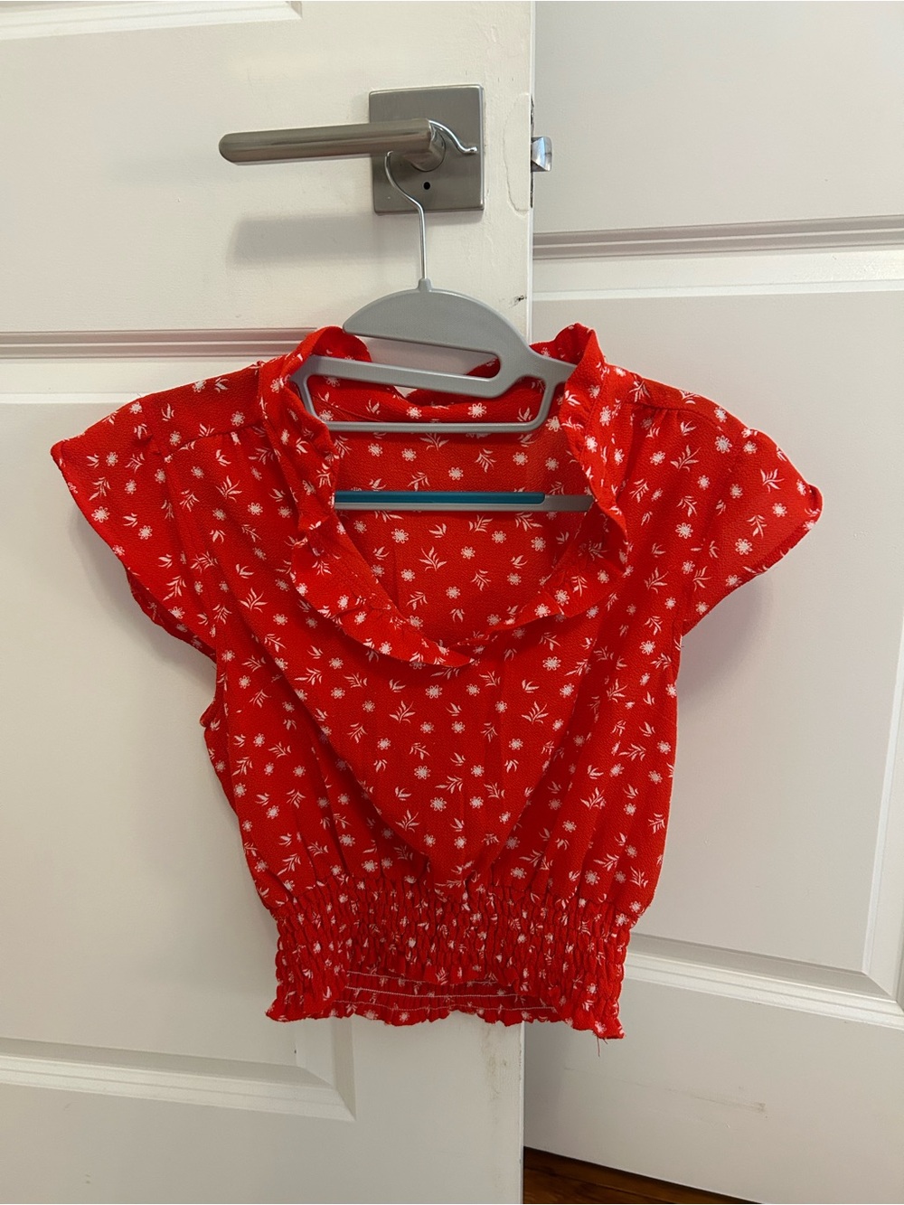 Red blouse